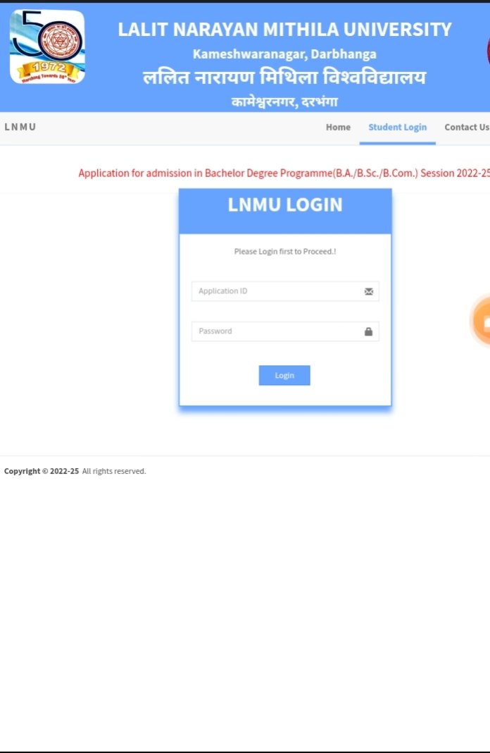 Lnmu CBCS Part 1 Exam Form Apply 2023 27 BA Bsc And Bcom Part 1