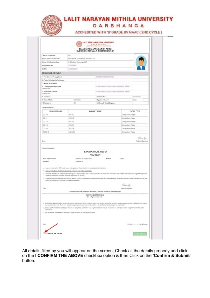 PG Exam Form Online Apply Start 2024-26 | LNMU PG Exam 2024-26 | MA MSC ...